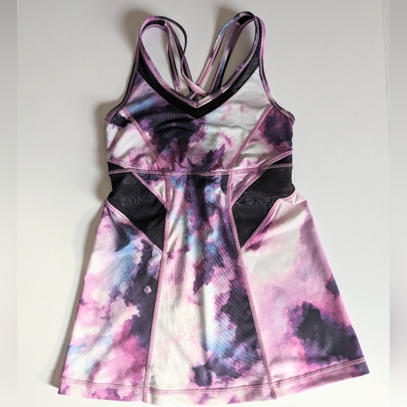 Lululemon Strap It Like It's Hot Tank Blooming Pixie Purple & Black - Size 4 - Picture 2 of 8